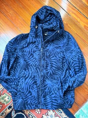 J. Crew Navy and Lt Blue Tonal Cotton Jacket Men’s Size M